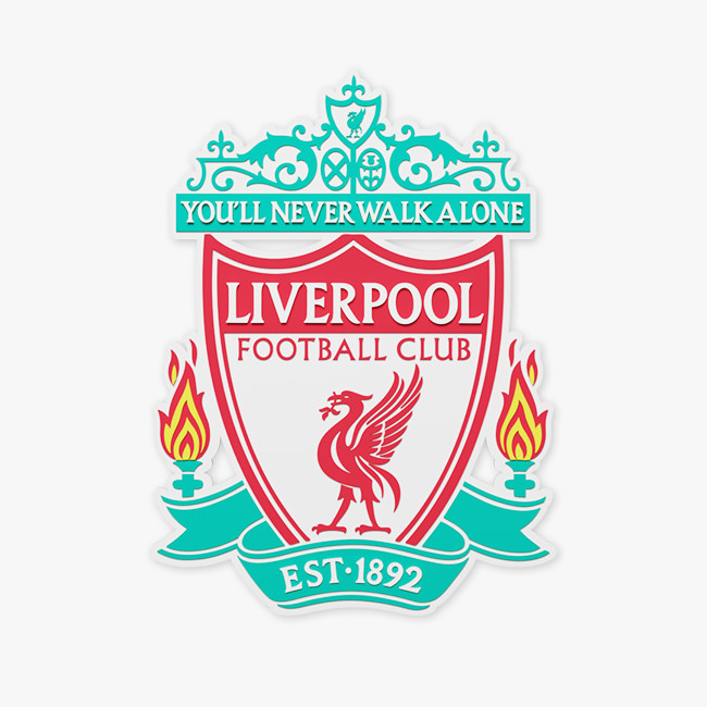 Объемная эмблема английского футбольного клуба LFC