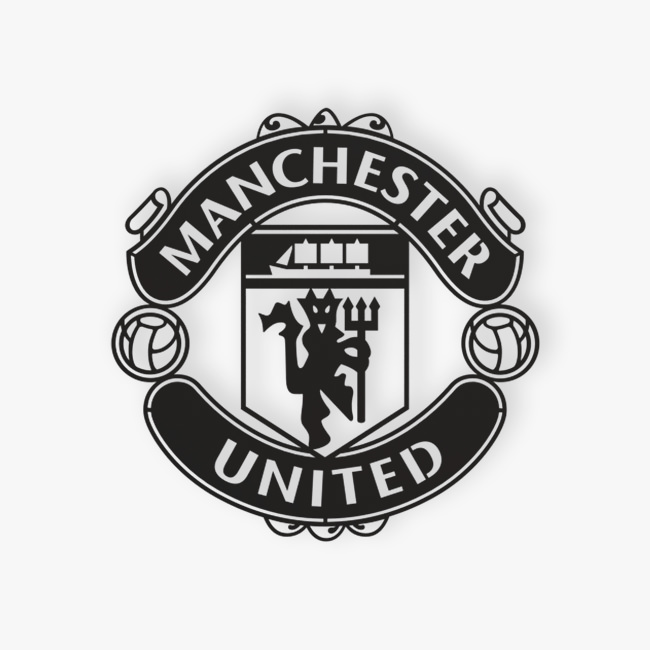 Простая эмблема из дерева клуба Манчестер Юнайтед